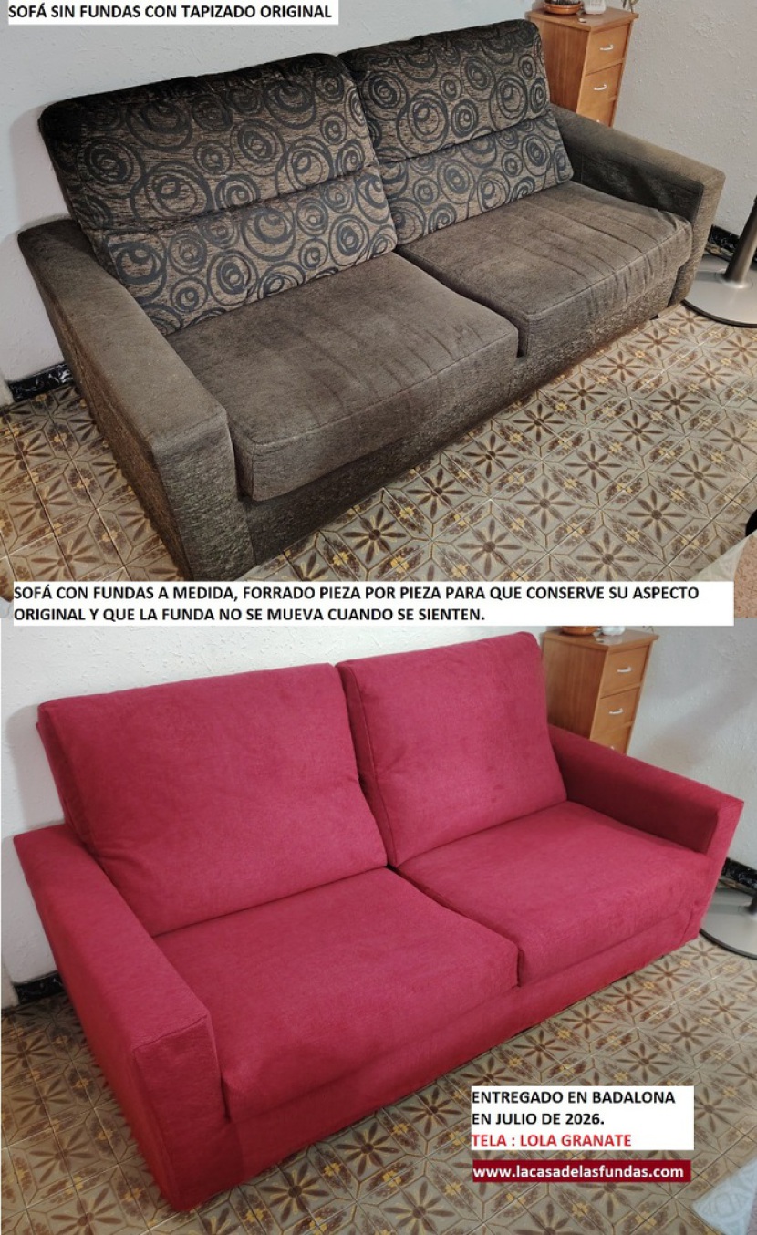 FUNDAS A MEDIDA PARA SOFÁ 2 PLAZAS LA CASA DE LAS FUNDAS